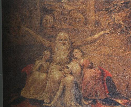 Blake, William Job and his Daughters oil painting image